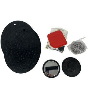 Lot of 6 Kitchen Items Potholders Silicone Pot Scrubbers Sink Plugs 3561